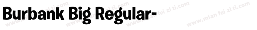 Burbank Big Regular字体转换